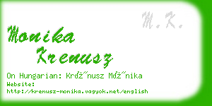 monika krenusz business card